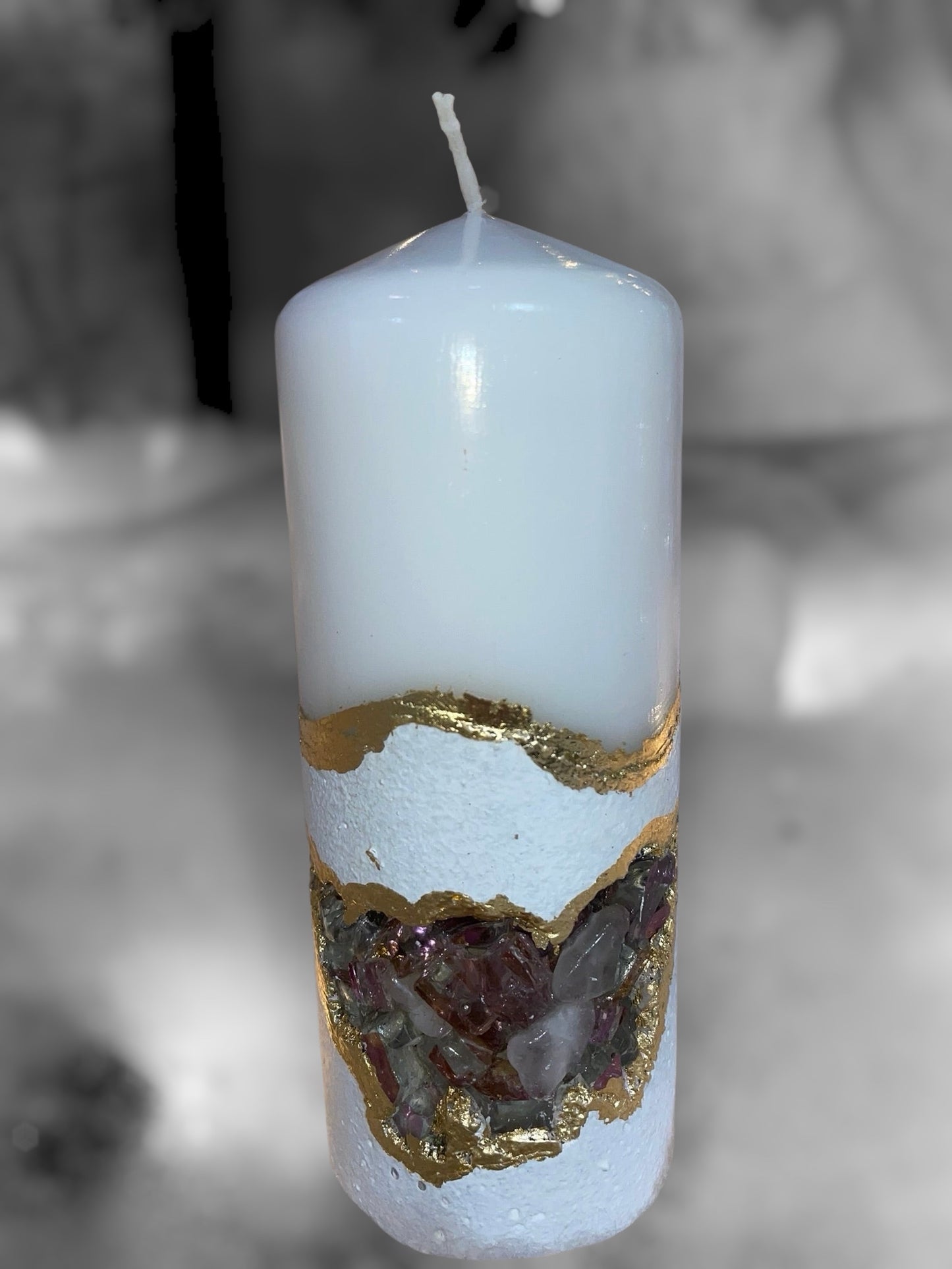 Trío de cristales blancos