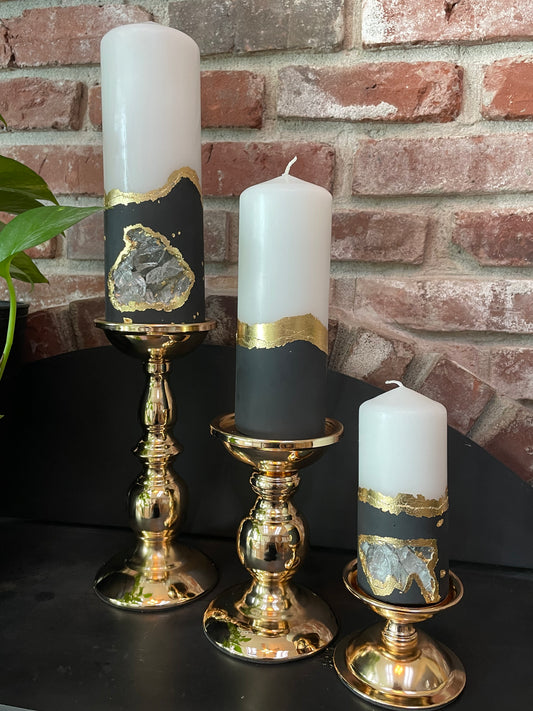 Trío de cristal negro